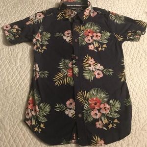FIRST WAVE Hawaiian Shirt Sz 8